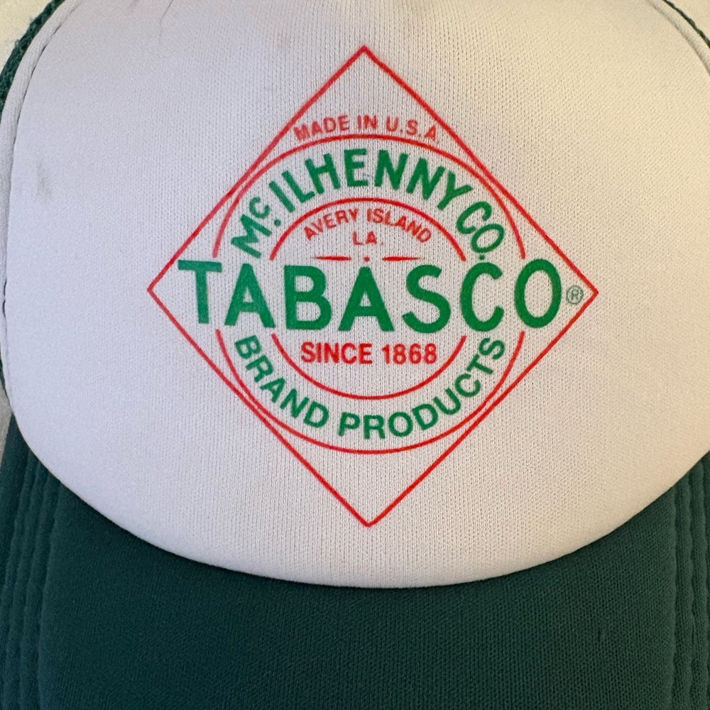 Tabasco Green and White Trucker Hat